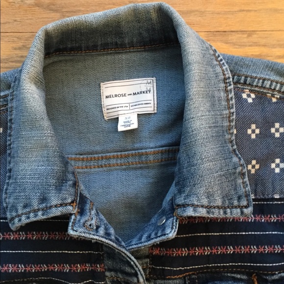 Melrose Market Jean Jacket sz XS great detail - Picture 3 of 4